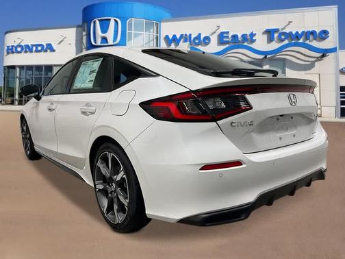 Platinum White Pearl 2026 Honda Civic Hybrid Sport Touring