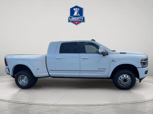 Bright White Clearcoat 2026 RAM 3500 Limited Mega Cab 4x4 6'4' Box