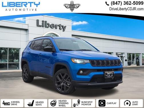 Hydro Blue Pearl-Coat Exterior Paint 2026 Jeep Compass Latitude