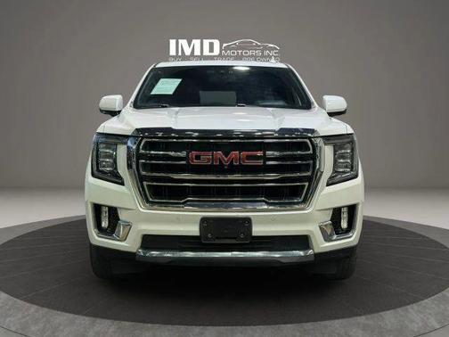 White Frost Tricoat 2021 GMC Yukon SLT
