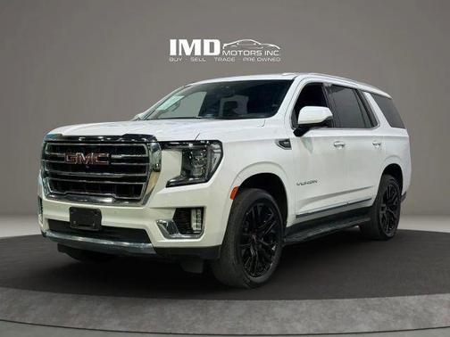 White Frost Tricoat 2021 GMC Yukon SLT