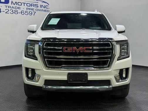 White Frost Tricoat 2021 GMC Yukon SLT