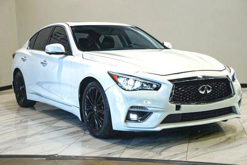 Majestic White 2020 INFINITI Q50 3.0t LUXE