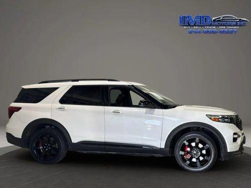 Star White Metallic Tri-Coat 2021 Ford Explorer ST