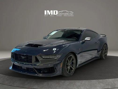Blue 2025 Ford Mustang Dark Horse Fastback