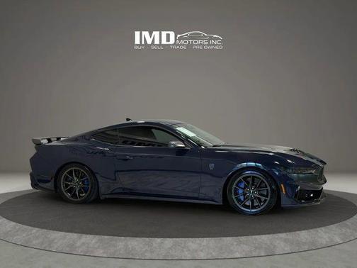Blue 2025 Ford Mustang Dark Horse Fastback