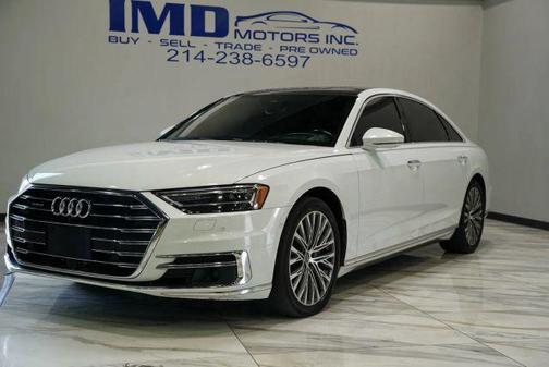 Glacier White 2019 Audi A8 55