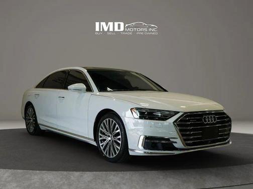 Glacier White 2019 Audi A8 55