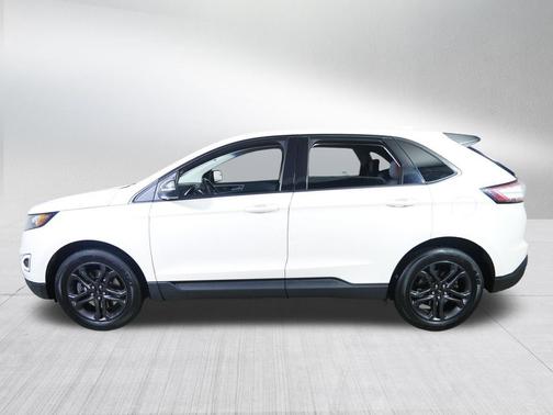 White Platinum Metallic Tri-Coat 2018 Ford Edge SEL