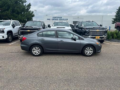 Gray 2012 Honda Civic LX