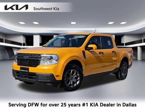 Orange 2022 Ford Maverick XLT