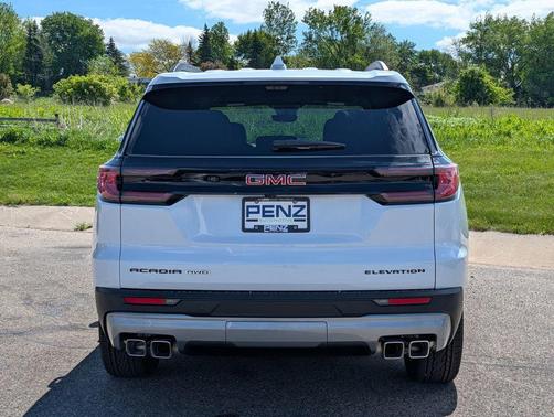 Glacier White Tricoat 2026 GMC Acadia Elevation AWD