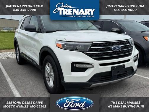 White Tri-Coat 2023 Ford Explorer XLT
