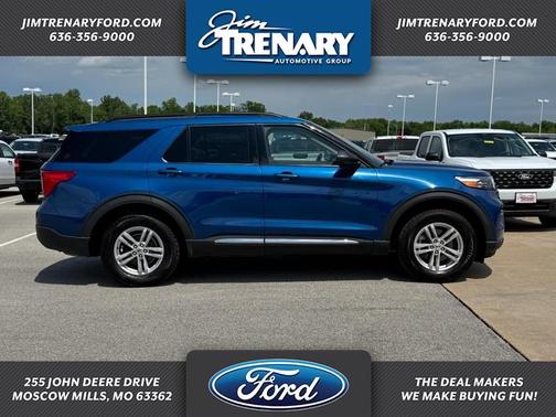 Atlas Blue Metallic 2021 Ford Explorer XLT