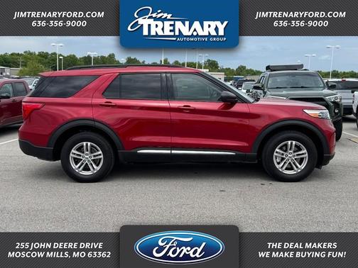 Rapid Red Metallic Tinted Clearcoat 2022 Ford Explorer XLT