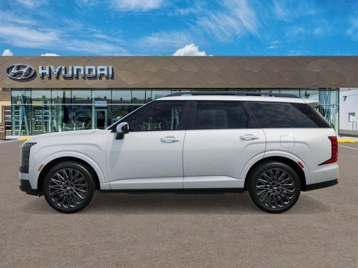 Creamy White Pearl 2027 Hyundai Palisade Hybrid Calligraphy Black Ink