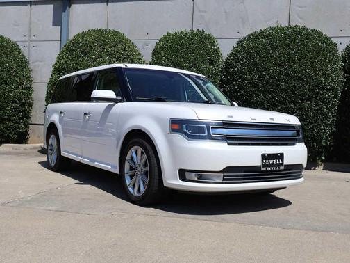 White Platinum Metallic Tri-Coat 2017 Ford Flex Limited