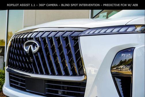 Radiant White/Black Obsidian 2026 INFINITI QX80 SPORT AWD