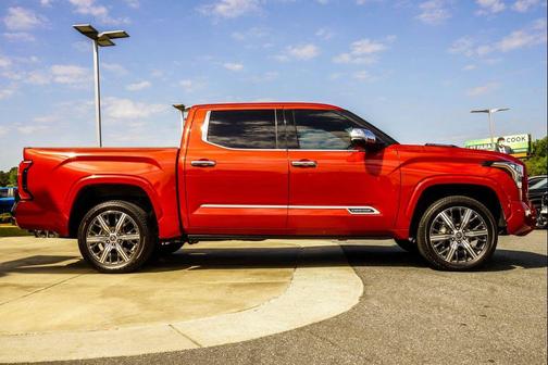 Supersonic Red 2023 Toyota Tundra Hybrid Capstone