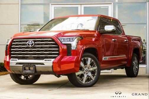 Supersonic Red 2023 Toyota Tundra Hybrid Capstone