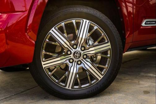 Supersonic Red 2023 Toyota Tundra Hybrid Capstone