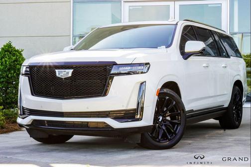 Crystal White Tricoat 2024 Cadillac Escalade ESV Sport Platinum