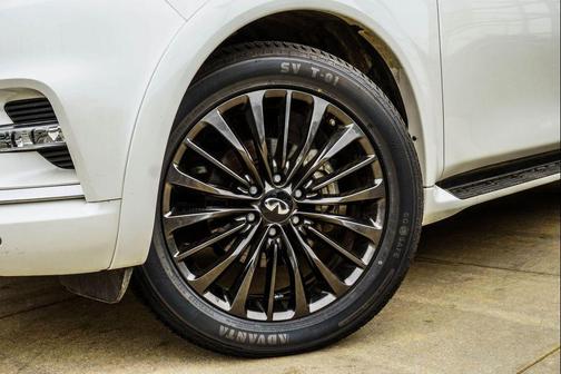 Moonstone White 2023 INFINITI QX80 SENSORY AWD