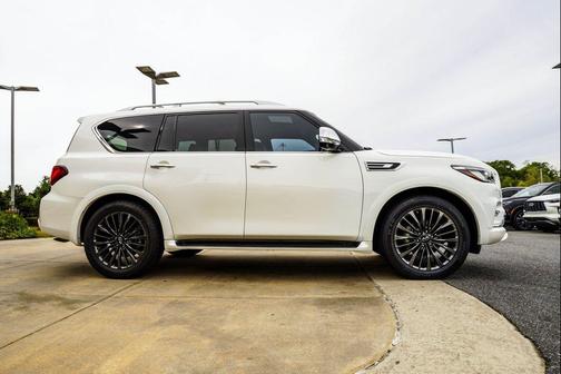 Moonstone White 2023 INFINITI QX80 SENSORY AWD
