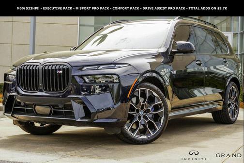 Carbon Black Metallic 2024 BMW X7 M60i