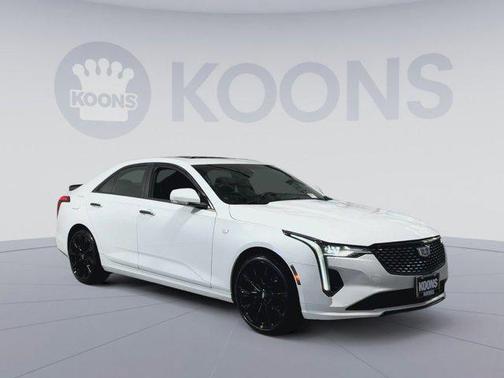 Summit White 2023 Cadillac CT4 Luxury