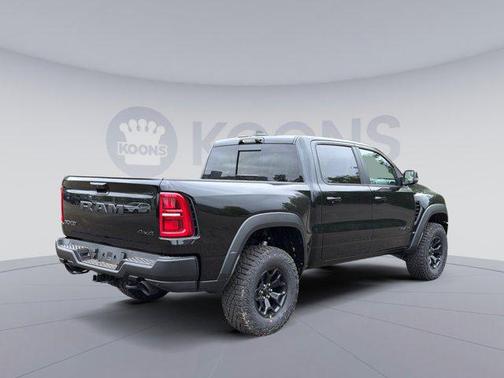 Diamond Black Crystal Pearlcoat 2026 RAM 1500 RHO Crew Cab 4x4 5'7' Box