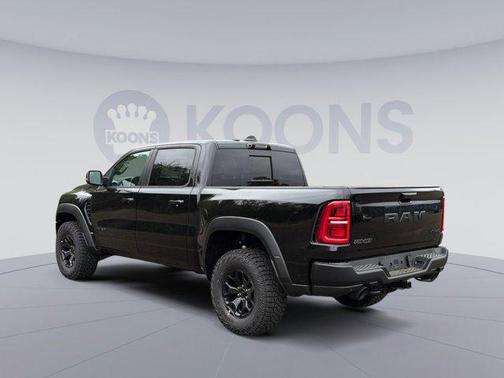 Diamond Black Crystal Pearlcoat 2026 RAM 1500 RHO Crew Cab 4x4 5'7' Box