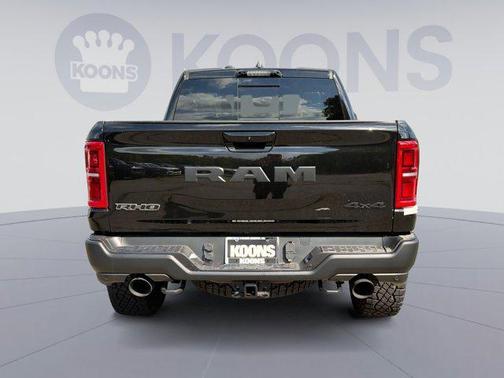 Diamond Black Crystal Pearlcoat 2026 RAM 1500 RHO Crew Cab 4x4 5'7' Box
