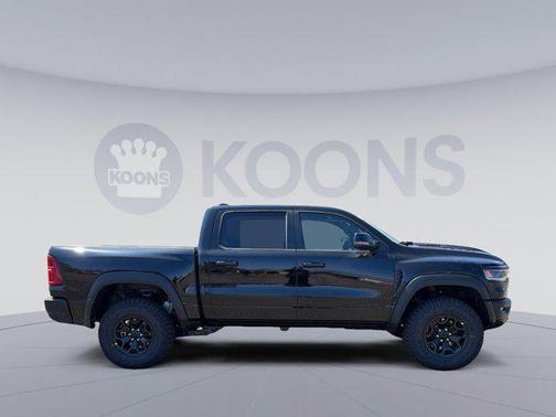 Diamond Black Crystal Pearlcoat 2026 RAM 1500 RHO Crew Cab 4x4 5'7' Box