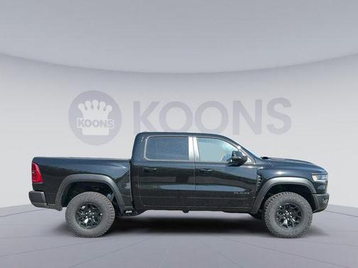 Diamond Black Crystal Pearlcoat 2026 RAM 1500 RHO Crew Cab 4x4 5'7' Box