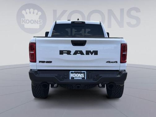 Bright White Clearcoat 2026 RAM 1500 RHO Crew Cab 4x4 5'7' Box