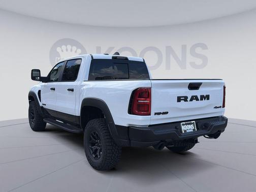 Bright White Clearcoat 2026 RAM 1500 RHO Crew Cab 4x4 5'7' Box
