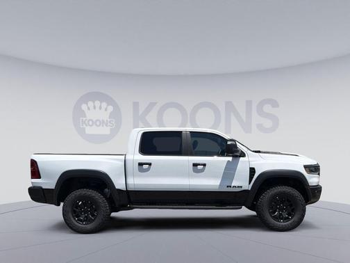 Bright White Clearcoat 2026 RAM 1500 RHO Crew Cab 4x4 5'7' Box