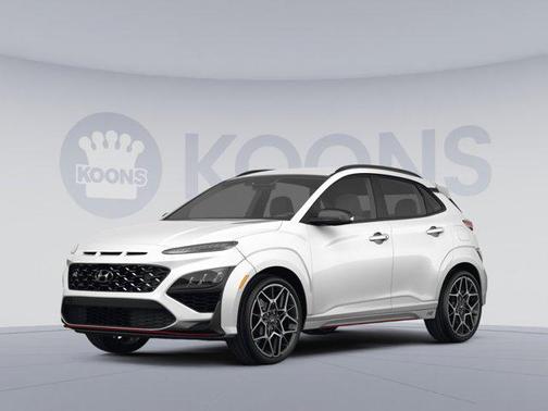 Lunar White 2023 Hyundai Kona N Base