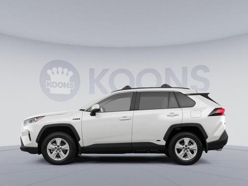 Super White 2021 Toyota RAV4 Hybrid LE