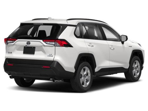 Super White 2021 Toyota RAV4 Hybrid LE