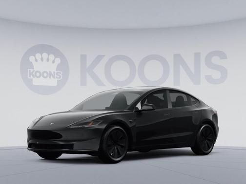 Black 2025 Tesla Model 3 Long Range