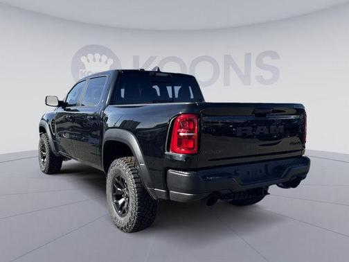 Diamond Black Crystal Pearlcoat 2026 RAM 1500 RHO Crew Cab 4x4 5'7' Box