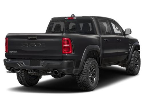 Diamond Black Crystal Pearlcoat 2026 RAM 1500 RHO Crew Cab 4x4 5'7' Box