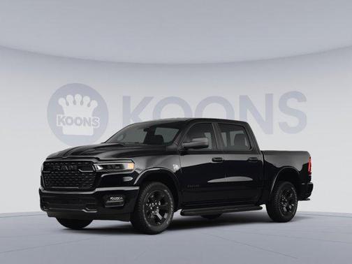 Diamond Black Crystal Pearlcoat 2026 RAM 1500 RHO Crew Cab 4x4 5'7' Box