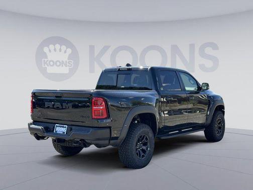 Diamond Black Crystal Pearlcoat 2026 RAM 1500 RHO Crew Cab 4x4 5'7' Box