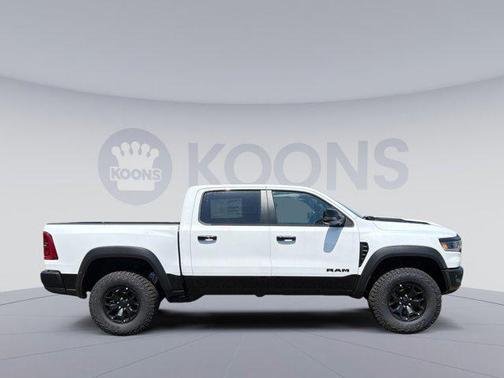 Bright White Clearcoat 2026 RAM 1500 RHO Crew Cab 4x4 5'7' Box