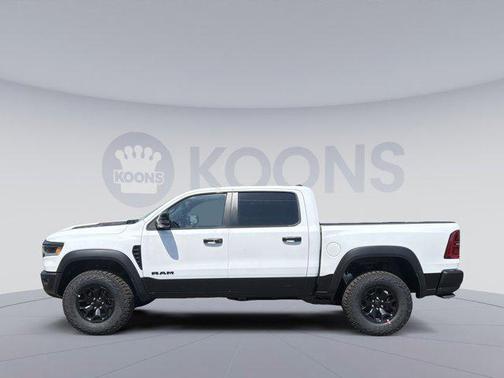 Bright White Clearcoat 2026 RAM 1500 RHO Crew Cab 4x4 5'7' Box