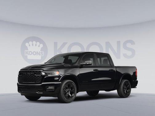 Diamond Black Crystal Pearlcoat 2026 RAM 1500 RHO Crew Cab 4x4 5'7' Box