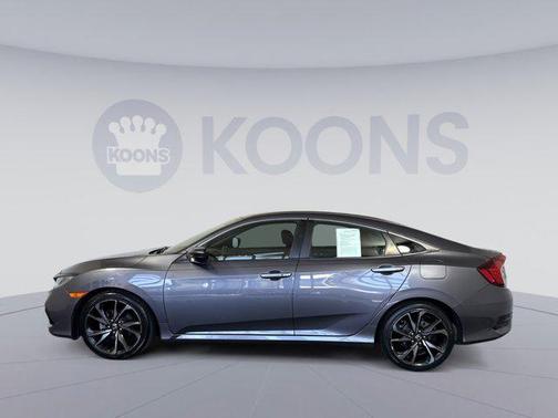 Modern Steel Metallic 2020 Honda Civic Sport